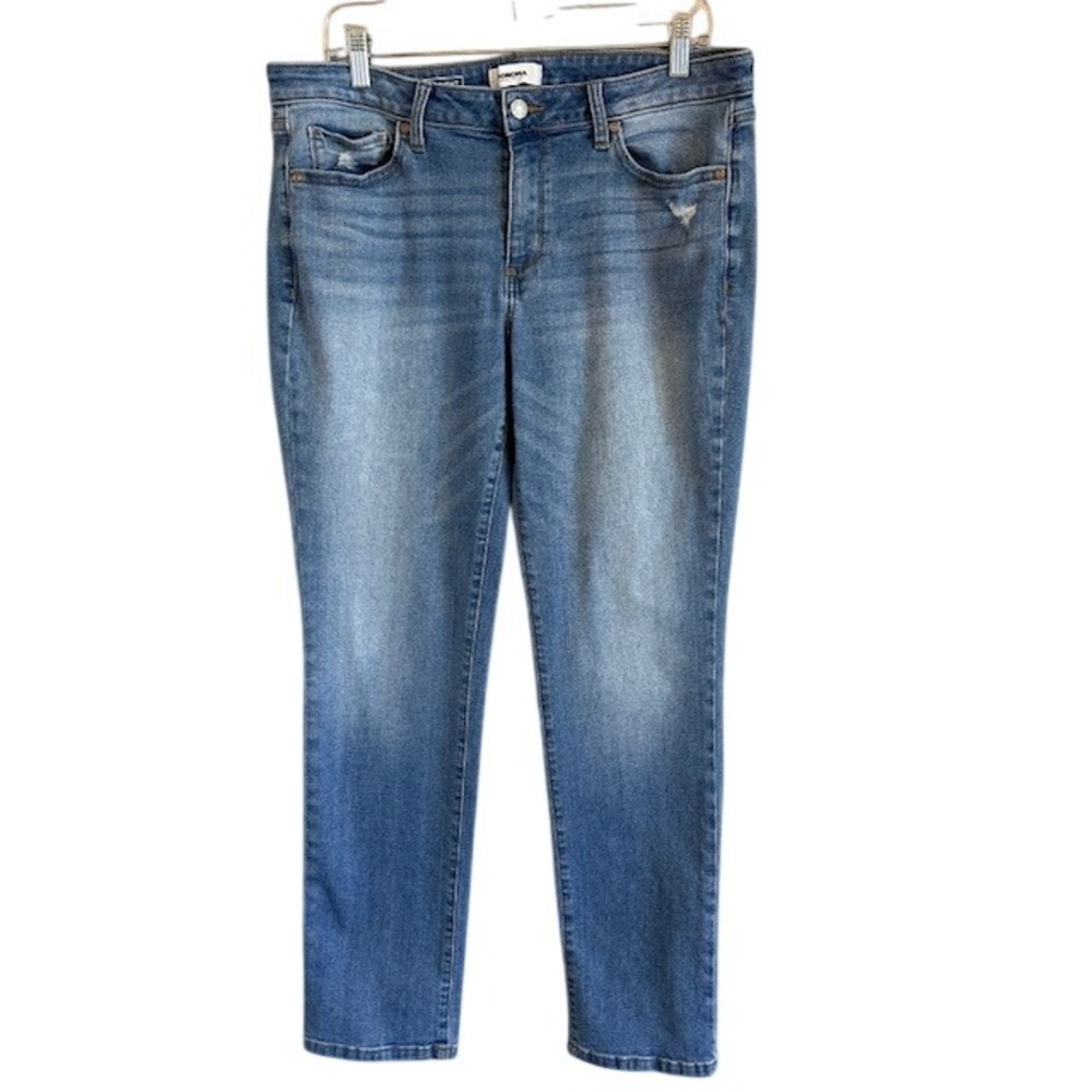 Sonoma Goods For Life Women's Straight Leg Blue Denim Stretch Jeans 14